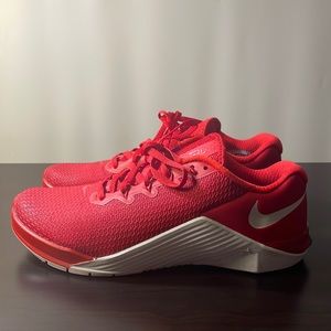 Nike Metcon 5 University Red Men Crossfit Training Shoes AQ1189-690 Sz 7.5 US